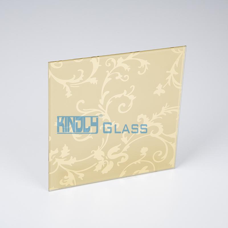 24K Gold Coated Jacquard Glass B